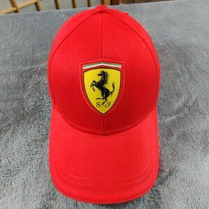Ferrari Red Logo Patch Hat NWT